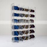 Elegant Clear Tie Display Rack,tie Display Case,acrylic Tie Display With Dividers