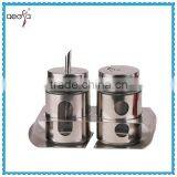 Stainless Steel Condiment Packets Spice Jar Set