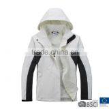 Ladies Color Blocking Softshell Jacket Black White thumbnail-1