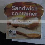 Colorful Microwave Plastic Children Sandwich Container PP Material