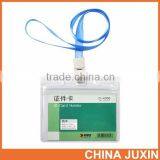 Clear Vinyl Vertical ID Badge Holder With Slot and Chain Holes