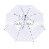 Auto Open Transparent Straight Umbrella LOGO Printing Cheap Umbrella thumbnail-1