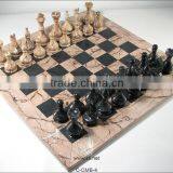 Marina /Jet Black Marble Chess Set