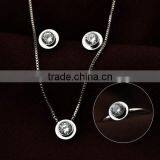 Free Shipping Plated Gold Jewelry Neckalce Earring Ring Korean Fashion Accessories