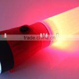 Far Working Distance Plastic Transparent Dual Light Flashlight