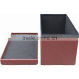 White pu Storage Stool thumbnail-4