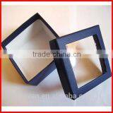 Hot Lid With PVC Window Paper Box for Jewelry Packing Wholesale thumbnail-2