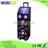 Double 10 Inch Karaoke Bluetooth Lighting Amplifier Speaker With EQ thumbnail-1