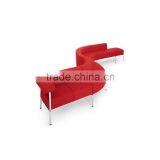 Modern Restaurant Fabric Booth Seating YK7040 thumbnail-1