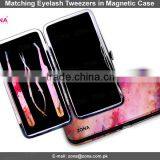Magnetic Case Eyelash Extension Tweezers / Get Matching Kits Under Your Brand Name From ZONA thumbnail-1