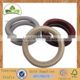 Natural wood and painted wooden fitness Suspension Loop Wooden gym ring