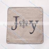 Classic Flaxen Decorative Throw Couch Pillows Embroidered Joyfull Cushion Covers thumbnail-1