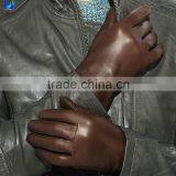 Top Quality Man Touchscreen Cashmere Lined Sheepskin Leather Gloves thumbnail-2