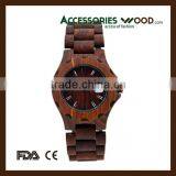 Wrist Watch Man or Woman Wooden Watches Red Sandalwood thumbnail-6