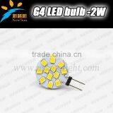 High Lumen Energy Saving LED G4 Bulbs DC/AC 12V Warm White Epistar 2835 12SMD Led Light