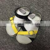 2016 New Design PU Yellow And Black Cheap Fashion Cork Slipper For Kids