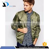 Daijun oem high quality green colour 100% nylon custom fashion high visibility jacket nylon jacket
