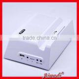 2015 Promotional Multifunction Hotel Remote Wireless Bluetooth Speakers for Iphone,ipad,samsung Charger Dock
