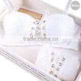 Underwear Padded Push Up Bra Set, Princess Straps Belt, Lace Bra and Panty Set for Women thumbnail-4