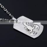 Hiphop Fashion Jewelry Men's 316L Stainless Steel Scorpion Pendant Necklace thumbnail-5