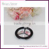 New Round 3cells 3 Pans Empty Makeup Palette for Eyeshadow thumbnail-4