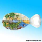 Alligator Resin Stone Finish Magnet With Bottle Opener thumbnail-1