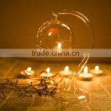 Hanging Glass Ball Candle Holder With Glass Holder thumbnail-1