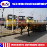 2 20ft/40ft Flat-bed or Skeleton Tri-axle Container Semi Trailer thumbnail-2