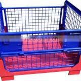Folding Steel Heavy Duty Wire Container Pallet Cage thumbnail-2