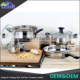 Modern Kitchen Eco-friendly Accessories Stainless Steel Indian Pot Pan Sets Steel Cookware thumbnail-2
