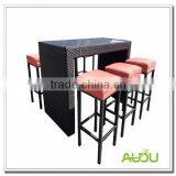 Six Stools Match Table Leader Bar Furniture thumbnail-1