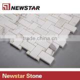 Newstar Wholesale White Marble Tile Veining Patterns Of Gold And Grey Finish Mosaic thumbnail-3