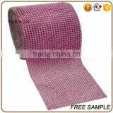 Decorative Glossy Gold Grosgrain Mesh Sequin Ribbon thumbnail-2