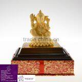 24K Gold Plated Promotion Gift Indian Elephant God Statue thumbnail-1