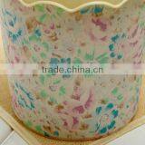 2015 New Beautiful Lace Shape Plastic Dustbin (small) thumbnail-4