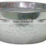 Large Galvanized Metal Oval Party Tubs Ice Bucket With Wood Handles thumbnail-2