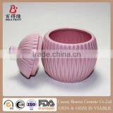 3 PCS Pink Ceramic Bathroom Accessory Set thumbnail-5