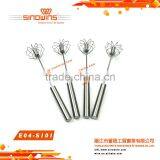 Food Grade Stainless Steel Kitchen Tools Hand Rotating Egg Whisk thumbnail-2