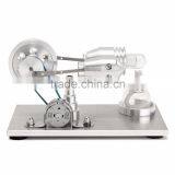 Stainless Steel Mini Hot Air Stirling Engine Motor Model Educational Toy Kits thumbnail-1