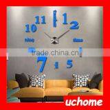 UCHOME Modern Home Decoration 3D DIY Sticker Wall Clock thumbnail-2
