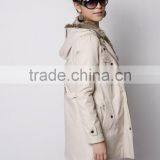 Warm Winter Coat Jacket Outerwear Faux Fur Lining Women's Fur Jackets Overcoat thumbnail-4