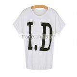 Korean Style Short Sleeve White Women t Shirts thumbnail-1