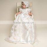 Toddlers Clothing Baby Girl Party Wedding With Beading Embroidered White Long Dress thumbnail-1