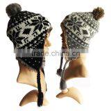 New Winter Warm Soft Double Layer Fashion Knitted Ladies Hats Cheap Majored Factory thumbnail-1