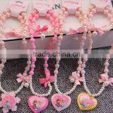 Cute Carton Beads Little Girl Necklace DIY Beads Children Jewelry Customized Candy Bead Children Necklace Kids Accessories thumbnail-3