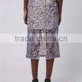 New Arrival Long Skirt Lady Cord Lace Pencil Skirt With High Waist Split See Through Clothes thumbnail-3