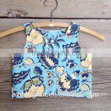 Crop Top Little Girl Clothes 2T - Girls Clothes Kids Clothes Tank Top Spring Summer Bright Floral High Low Shirt Toddler Boho thumbnail-1