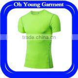 Tights Muscle Men's Stretch Fabric Dry Fit T-shirts Compression Sports Training Athletic Running Wear Gym Mens T Shirts thumbnail-1