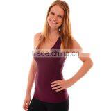 Plain Ribbed Wholesale 100 Cotton Stringer Tank Top for Women thumbnail-2