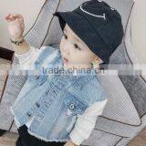 S17630A 2017 Spring Autumn Children Cartoon Coat Kids Denim Jacket thumbnail-3